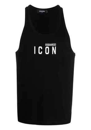 DSQUARED2 Icon logo-print tank top - Black