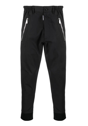 DSQUARED2 Icon-print tapered-leg trousers - Black