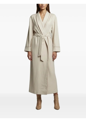 Loro Piana Pre-Owned belted single-breasted coat - Neutrals