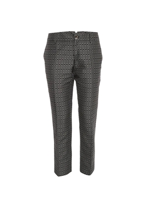 Gucci Pre-Owned jacquard slim-fit trousers - Black