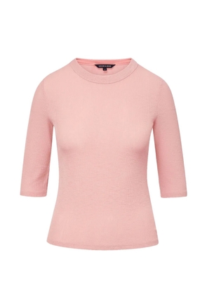 Veronica Beard Auclair ribbed-knit top - Pink