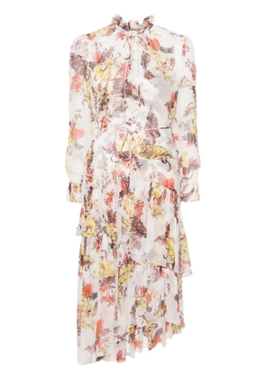 ZIMMERMANN Matchmaker Tiered midi dress - White