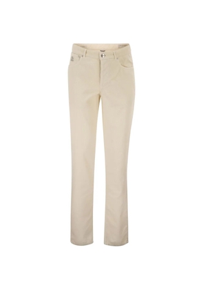 Brunello Cucinelli five-pocket corduroy trousers - Neutrals