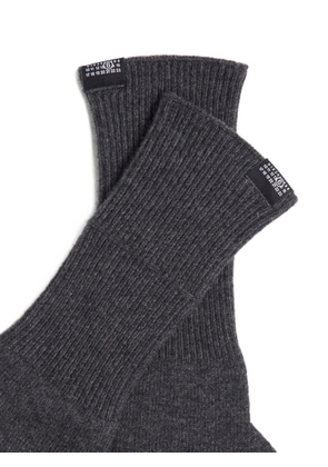 MM6 Maison Margiela wool gloves - Grey