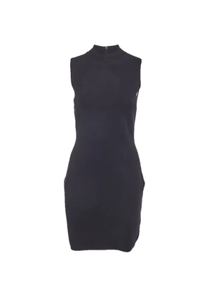 Michael Kors Vintage stretch-knit mock-neck mini dress - Blue