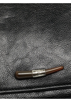 Saint Laurent Pre-Owned Mombasa leather wallet - Black