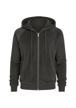 Thom Krom raglan-sleeve zip-up hoodie - Grey