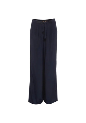 Roberto Cavalli Vintage silk loose-fit trousers - Blue