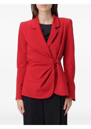 Emporio Armani draped single-button jacket - Red