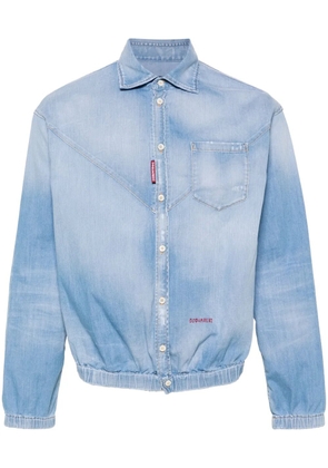 DSQUARED2 elasticated-waistband denim shirt - Blue