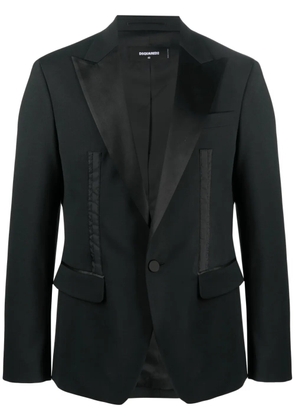 DSQUARED2 silk panelling dinner jacket - Black