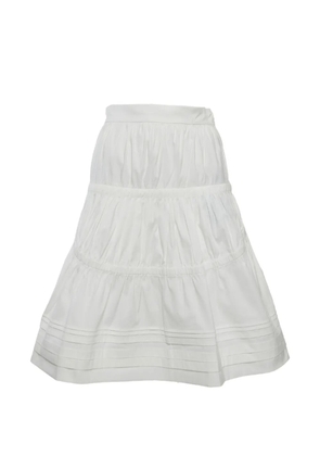 Prada Pre-Owned flared mini skirt - White