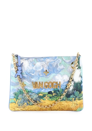 Louis Vuitton Pre-Owned Pochette Limited Edition Jeff Koons Van Gogh Print Canvas clutch bag - Blue