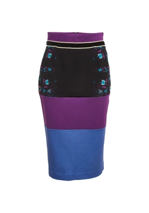 Roberto Cavalli floral-print skirt - Blue