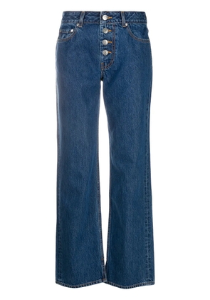 GANNI mid-rise straight jeans - Blue