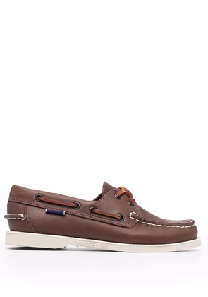 Sebago lace-up leather loafers - Brown