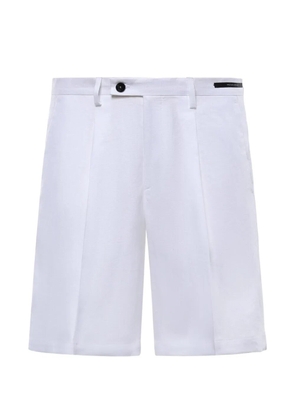 michael coal pleated tailored shorts - White