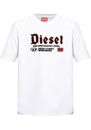 Diesel logo-print cotton T-shirt - White