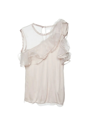Valentino Pre-Owned ruffled sleeveless blouse - Pink