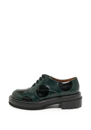 Marni Pre-Owned leather lace-up Oxford shoes - Green