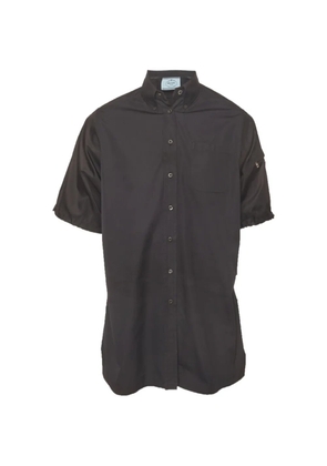 Prada Pre-Owned Triangle Logo short-sleeve shirt - Black