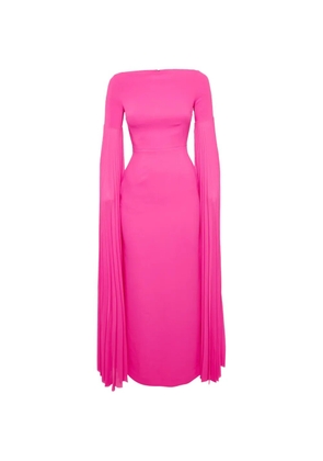 Solace London Grace pleated maxi dress - Pink