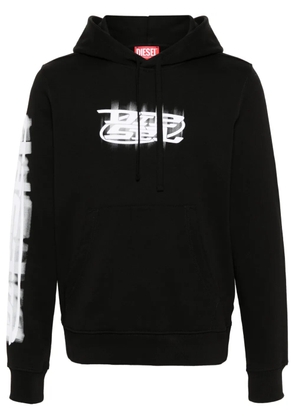 Diesel S-Ginn-Hood-N cotton hoodie - Black