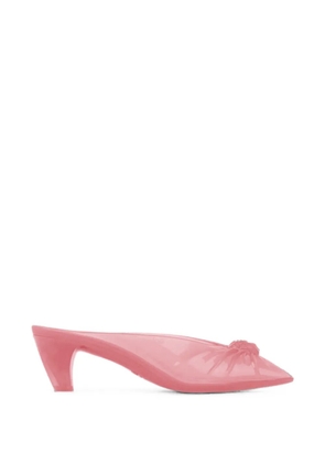 Chloé knotted pointed-toe mules - Pink
