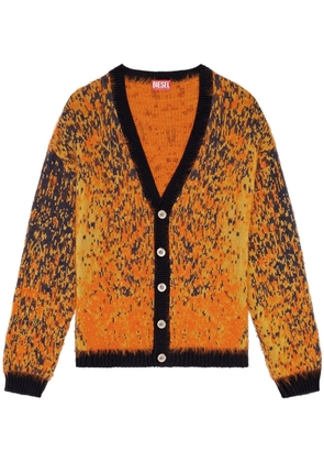 Diesel brushed cardigan - Orange