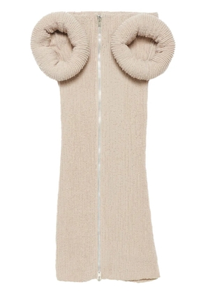 Acne Studios chunky-knit mini dress - Pink