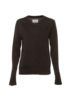 Zadig&Voltaire V-neck wool sweater - Brown