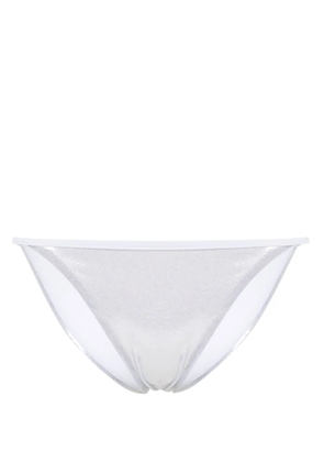 DSQUARED2 high-cut metallic bikini bottoms - Silver