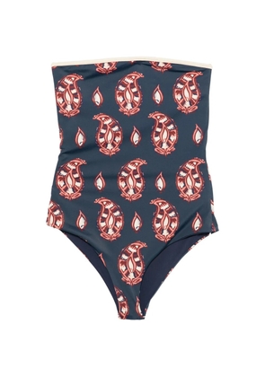 Johanna Ortiz Alta Mar paisley-print swimsuit - Blue