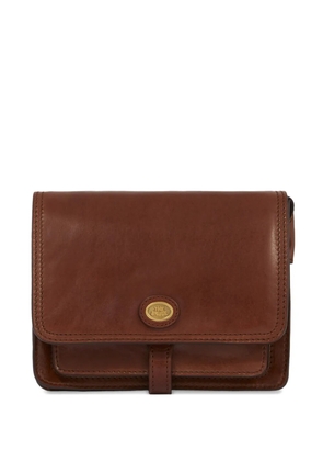 The Bridge Story Donna logo-plaque leather cross body bag - Brown