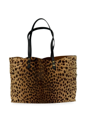 Chloé Vintage leopard-print calf hair tote bag - Neutrals
