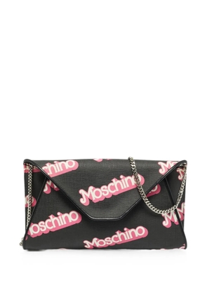 Moschino Pre-Owned Barbie logo chain clutch bag - Black