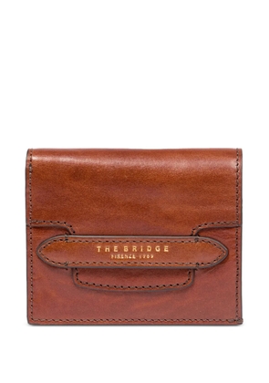 The Bridge logo-debossed leather wallet - Brown