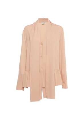 Lanvin Pre-Owned draped peplum blouse - Pink