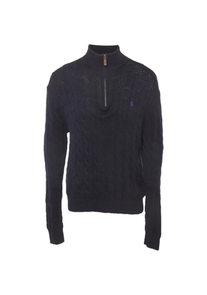Polo Ralph Lauren Vintage cable-knit quarter-zip sweater - Blue
