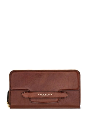 The Bridge logo-print zip-around wallet - Brown