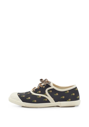 Valentino Garavani Pre-Owned Chromathon floral-print sneakers - Black