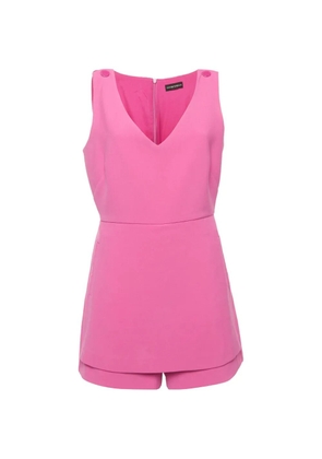 Emporio Armani Pre-Owned V-neck sleeveless playsuit - Pink
