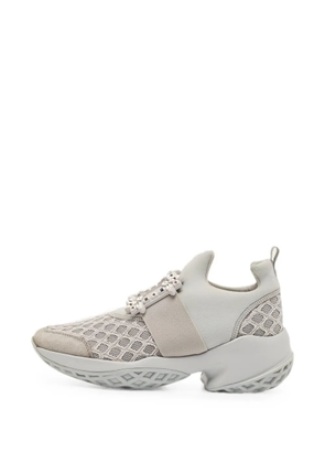 Roger Vivier Vintage Viv Run Strass buckle sneakers - Grey