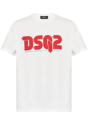 DSQUARED2 logo-print T-shirt - White