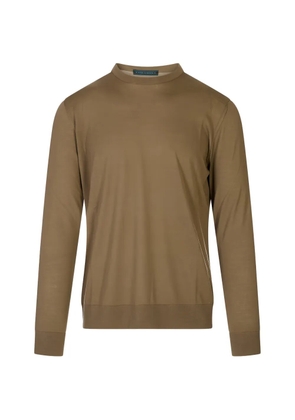 Kiton crew-neck long-sleeve sweater - Neutrals