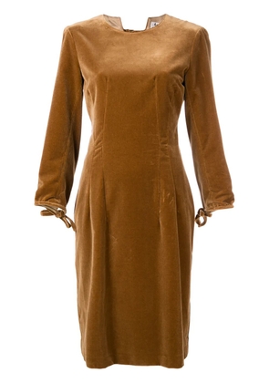 Acne Studios velvet midi dress - Brown