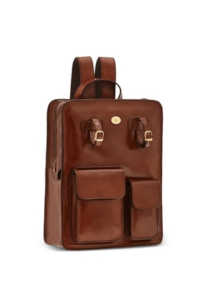 The Bridge Story buckle-strap flap-pocket backpack - Brown