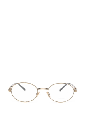 Miu Miu Eyewear oval-frame glasses - Gold