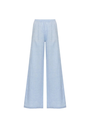 Fabiana Filippi Amelia elasticated-waistband wide-leg trousers - Blue
