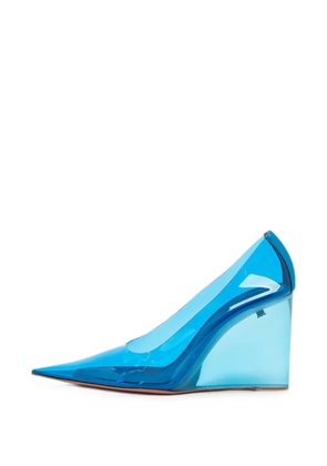 Amina Muaddi Ane wedge pumps - Blue
